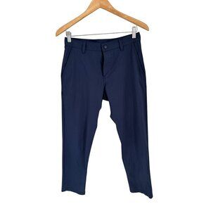 ORIHICA Suit Trousers Wool Blend Pants Blue Size 34/30